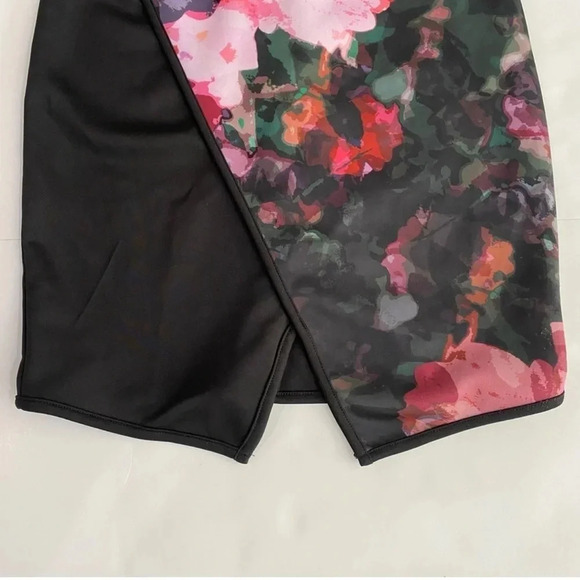 Stitch Fix PIXLEY Meena Knit Dress Floral Asymmetrical Women Small Sleeveless - Picture 6 of 13